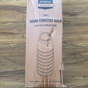 Utopia Bedding Solid Black Furniture Riser